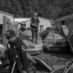 After Hurricane Helene, FEMA personnel search the debris at Swannanoa, North Carolina, October 6, 2024. Experts caution that misinformation about Hurricanes Milton and Helene can quickly turn into actual threats and divert attention from relief efforts. (The New York Times/Loren Elliott)